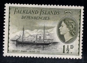 FALKLAND ISLANDS Dependencies Scott 1L21  from 1954 Ship set MH*