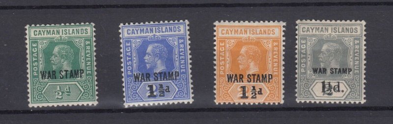 Cayman Islands KGV 1917/20 Mint War Stamp Collection Of 4 MH BP12589