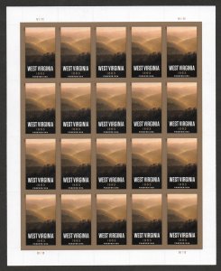 MALACK 4790 Forever West Virginia Full Sheet, VF OG NH sheet4790