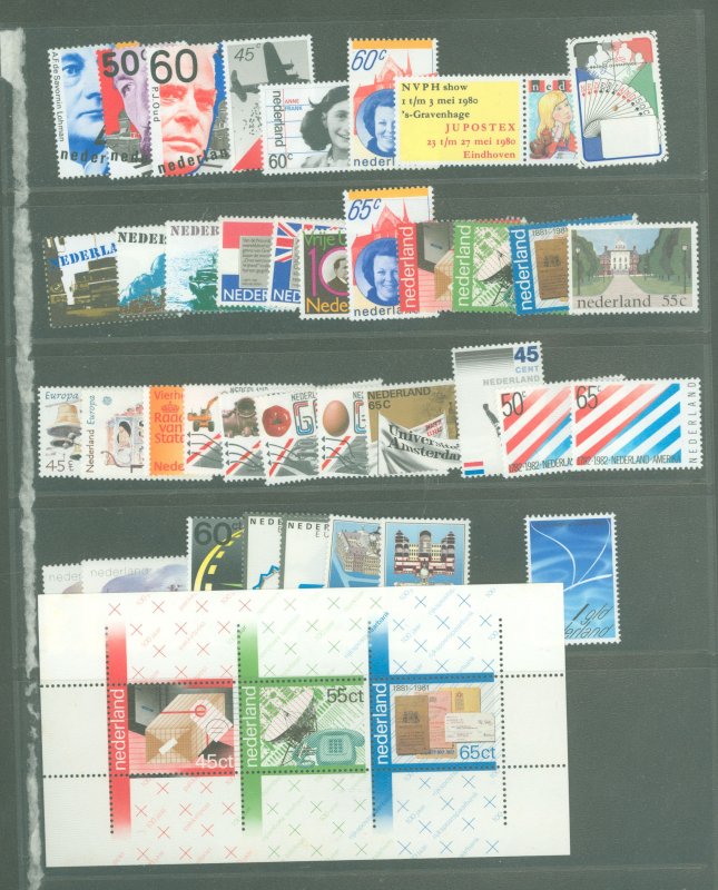 Netherlands #594-619/638-648/C1  Single (Complete Set)
