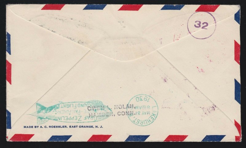 US C15 on Flown First Day Cover to New Haven CT VF SCV $1000