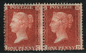 GB QV Penny SG.Spec C6(5) 1d Orange-Brown (CC-CD) Mint MNH Cat £3,000- GOLD150 