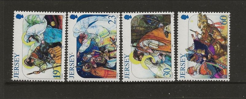 GB - JERSEY Sc 773-76 NH issue of 1996 - CHRISTMAS