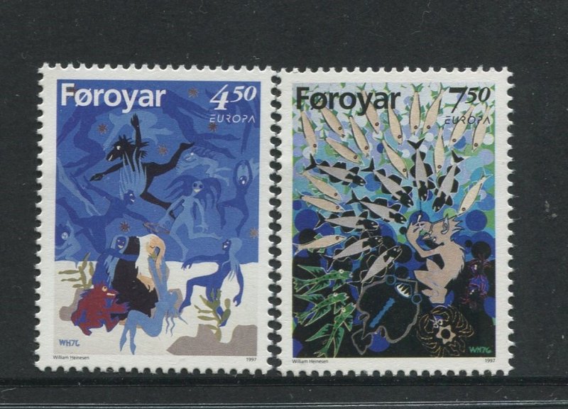 STAMP STATION PERTH Faroe Is.#321-322 Pictorial Definitive Iss.MNH 1997 CV$4.00