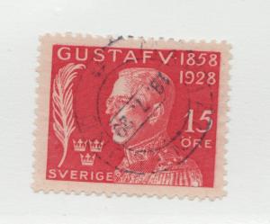 Sweden Sc #B34 Θ used, 15 Ore Gustafv 1858-1928 postage stamp SOTN cancel