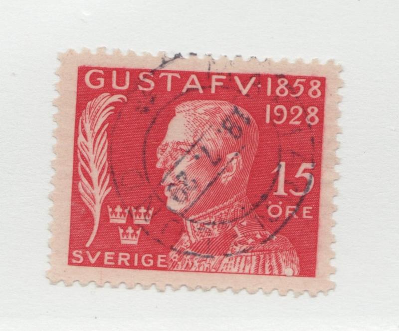 Sweden Sc #B34 Θ used, 15 Ore Gustafv 1858-1928 postage stamp SOTN cancel