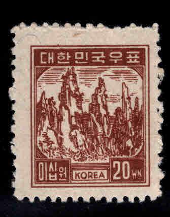 South Korea Scott 102 Mint Hinged stamp