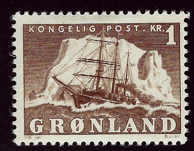 Greenland #36 Mint F-VF SCV$16.00.. Popular Country!