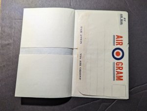 Air Gram Airmail Air Orient Postal Stationery Sheet