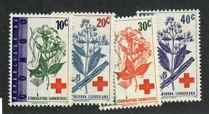 Congo Democratic Republic; Scott 443-446;  1963;  Unused; NH