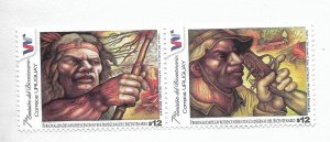 URUGUAY 2011 AFRICAN DESCENT AND NATIVE PEOPLE OF BICENTENARY MINT NH 2 VALUES