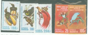 Indonesia #1180-1/1182-4 Mint (NH) Single (Complete Set) (Bird)