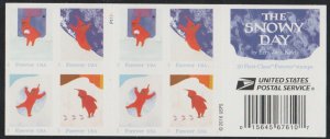 5246b, 5243-46, Booklet pane of 20.  Snowy Days , MNH, Forever.