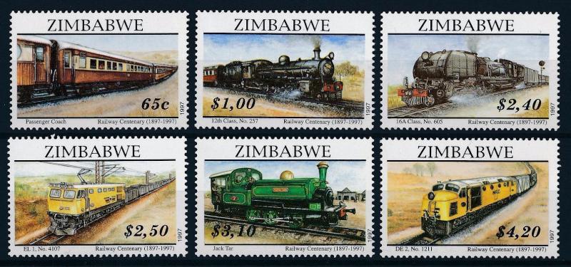 [63423] Zimbabwe 1997 Railway Train Eisenbahn Chemin de Fer  MNH