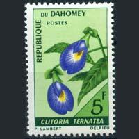 DAHOMEY 1967 - Scott# 228 Flower 5f NH