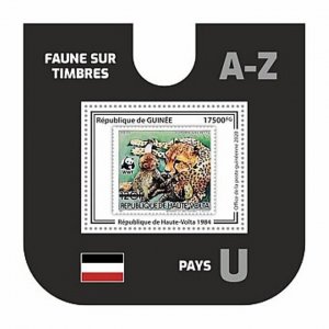 Guinea - 2020 Animal Stamp on Stamp - Stamp Souvenir Sheet - GU200268b2