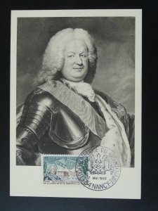 king Stanislas of Poland maximum card France 1966 ref 101300