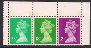 GB 1993 QE2 Se Tenant Strip 3 Umm Machins Beatrix Potter Ex DX 15 ( M305 )