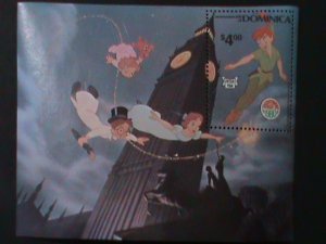 DOMINICA 1980-WALT DISNEY-CARTOON-PETER PAN-CHRISTMAS'80 MNH S/S-VERY FINE