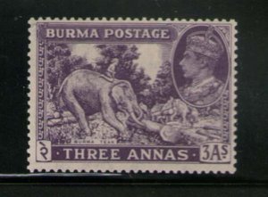 Burma 1938 KGVI Sc 26 MNH