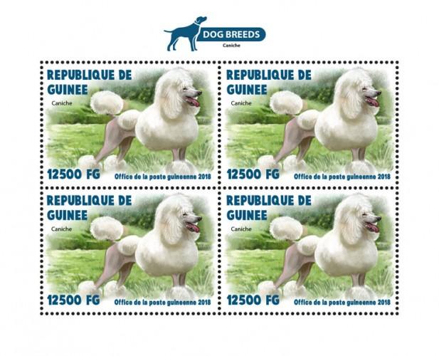 GUINEA - 2018 - Dogs - Perf 4v Sheet - MNH