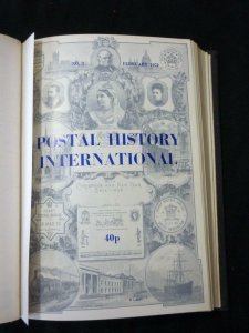 POSTAL HISTORY INTERNATIONAL No's 1-12 JAN-DEC 1972 BOUND 