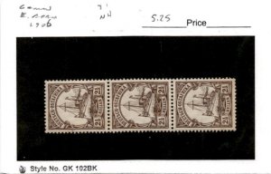 German East Africa, Postage Stamp, #31 Strip Mint NH, 1905 Yacht (AD)