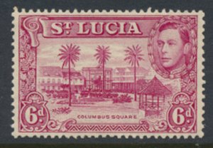 St Lucia SG 134 Claret   SC# 119a * perf 13½ 1938  MNH see details & scans 