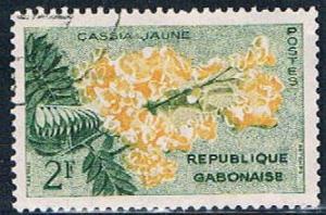 Gabon 156 Used Yellow Cassia ul 1961 (G0302)+