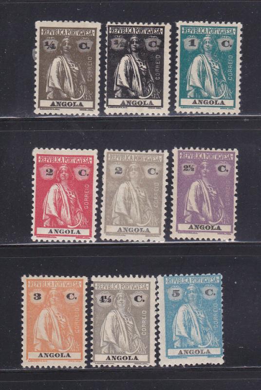 Angola 156-158, 158D-158G, 158I-158J MHR Ceres