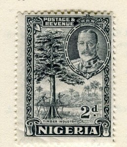 NIGERIA; 1930s early GV Pictorial issue Mint hinged 2d. value