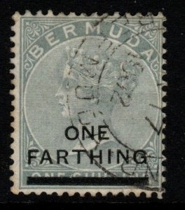 BERMUDA SG30 1901 ¼d on 1/= DULL GREY USED