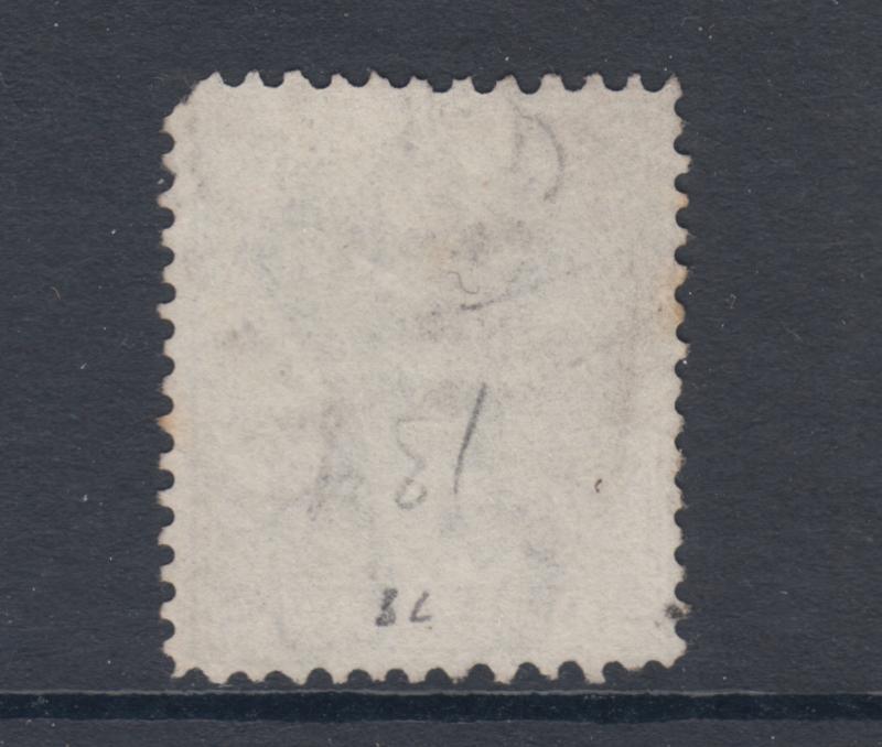 Ceylon SG 134, Sc 78, used. 1872-80 4c gray QV, unlisted Perf 12½x14