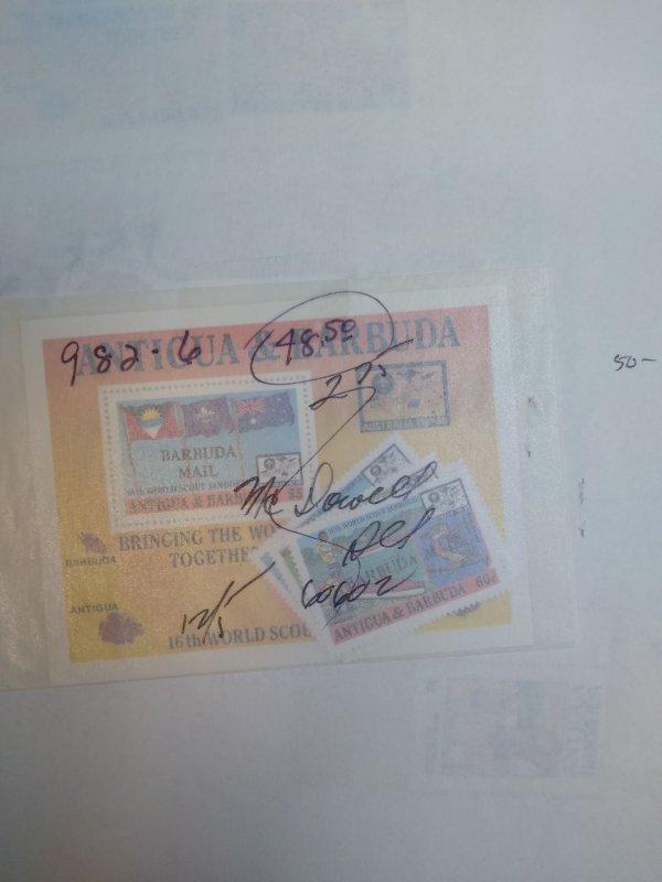 collection on pages Barbuda 929//1689 NH sets PS: CV $1878