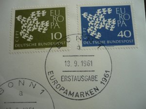 Europa 1961 - Germany - Set - First Day Cover