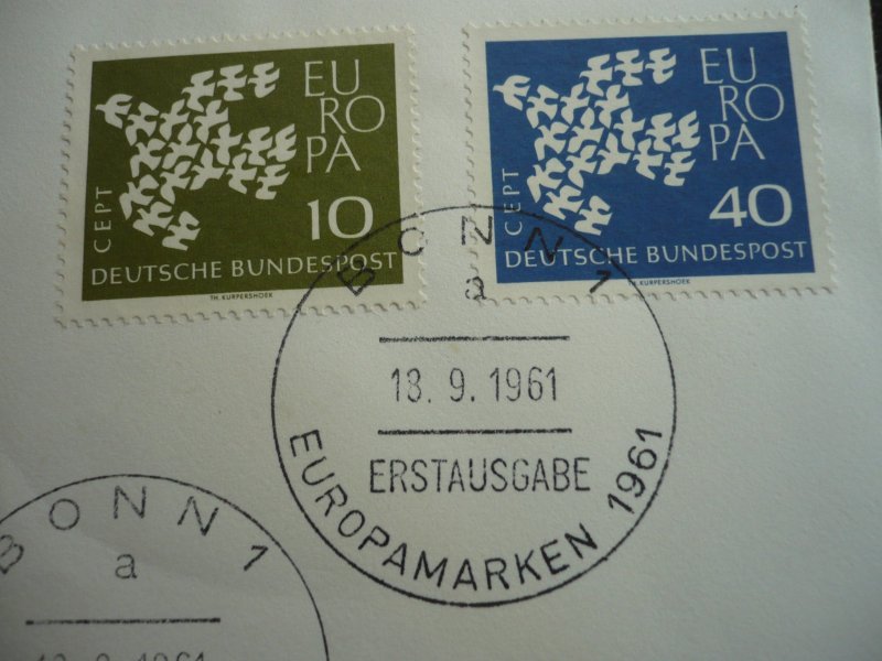 Europa 1961 - Germany - Set - First Day Cover