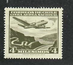 Chile; Scott C225; 1960;  Unused; NH; Planes