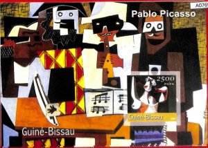 A0769 - GUINEA-BISSAU -  ERROR   IMPERF SHEET - ART Painters: PICASSO 2001