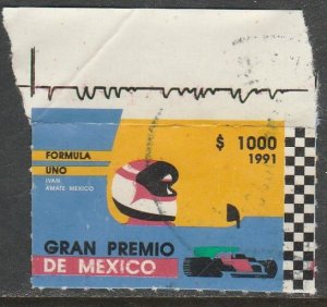 MEXICO 1697, Formula 1 Grand Prix, 1991. Used. VF. (1286)