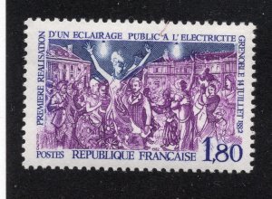 France 1982 1.80fr Street Lighting, Scott 1839 MNH, value = 90c