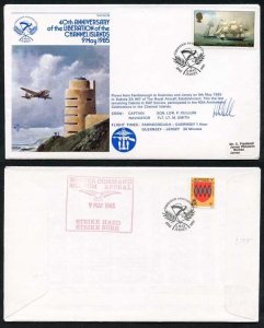 AC18b 40th Ann of the Liberation of the Channel Islands Pilot Signed