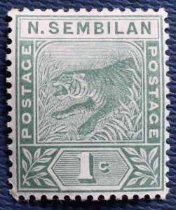 Malaya Negri Sembilan 1891-94 Leaping Tiger 1c MH SG#1 M4974