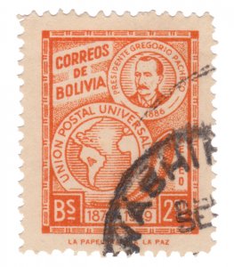 BOLIVIA YEAR 1950. STAMP . SCOTT # C126. USED. # 2