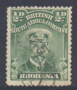 Rhodesia Scott 119, 1913 George V 1/2d Perf 14 used