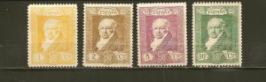 Spain SC#386-389 Goya 1930 Set of 4 Mint Hinged