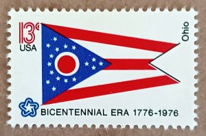 United States #1649 13c Ohio State Flag MNG (1976)