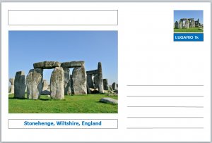 Landmarks - souvenir postcard (glossy 6x4card) - Stonehenge Wiltshire England