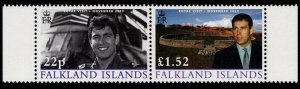 FALKLAND ISLANDS QEII SG945-946, 2002 Duke of York set, NH MINT. Cat £13.