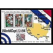 US Scott 2837 World Soccer Cup Souvenir Sheet of 3 stamps MNH