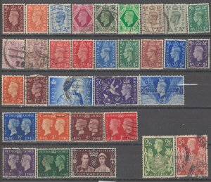 COLLECTION LOT # 2729 GREAT BRITAIN 32 STAMPS 1937+ CV+$18